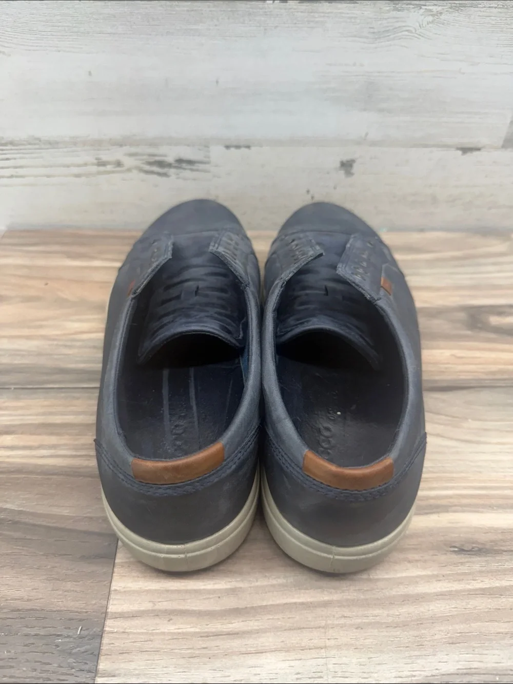 ECCO Navy Blue Men's SOFT 7 SHOE size - 45 US Size 11 160.00) No Laces